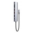 Manhattan USB-C Dock/Hub with Card Reader, Ports (x5): Ethernet, HDMI, USB-A (x2) and USB-C, with Power Delivery (PD) 100W- requires external USB-C charger (not included). USB powered (no external power supply required) when PD is not in use