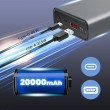 Extralink Powerbank EPB-126 20000mAh Silver Power bank, 45W PD, USB-C
