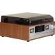 Denver MRD-52 retro stereo system with light wood turntable