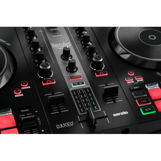 Hercules INPULSE 300 MK2 Vinyl scratcher Black, Red