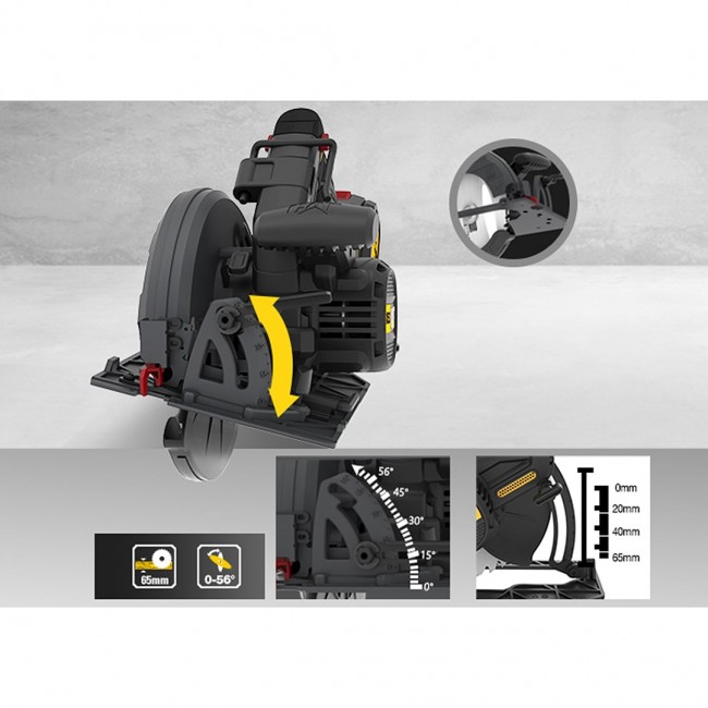 Cordless circular saw without battery CAT DX53B