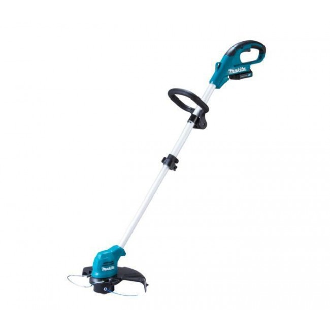 Makita UR100DWAE string trimmer with battery and charger