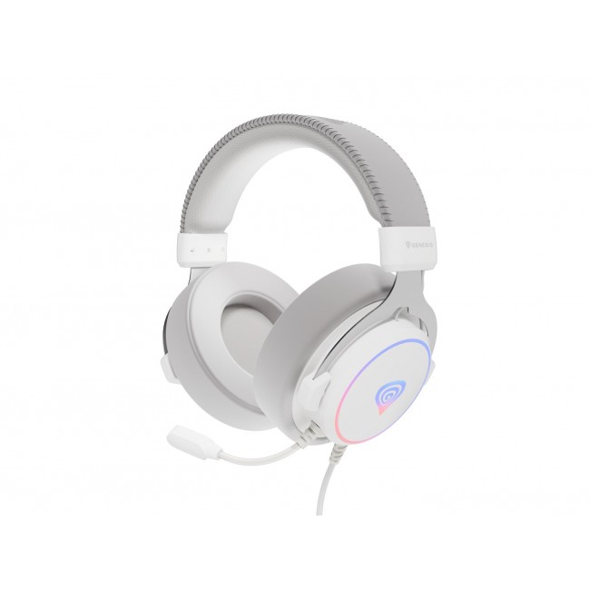 GENESIS Neon 764 White Headset Wired Head-band Gaming USB Type-A