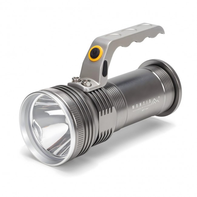 Montis Aluminiowa ręczna latarka akumulatorowa LED MT154 Grey Hand flashlight Montis Aluminiowa ręczna latarka akumulatorowa LED MT154 Grey Hand flashlight