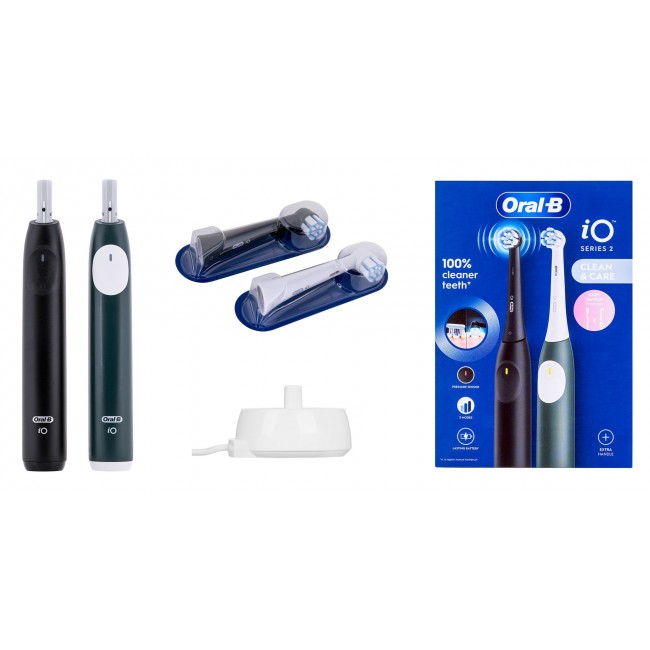 Oral-B iO Series 2 Adult Vibrating toothbrush Black, Green Oral-B iO Series 2 Adult Vibrating toothbrush Black, Green