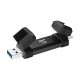 Silicon Power DS72 USB flash drive 1 TB USB Type-A / USB Type-C 3.2 Gen 2 (3.1 Gen 2) Black Silicon Power DS72 USB flash drive 1 TB USB Type-A / USB Type-C 3.2 Gen 2 (3.1 Gen 2) Black