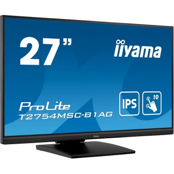 iiyama ProLite 27 PCAP 10pt touch screen featuring IPS panel technology and Anti Glare coating