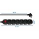 Esperanza ELK219K power extension 5 m 6 AC outlet(s) Indoor Black