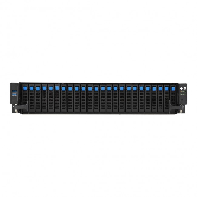ASUS RS521A-E12-RS24U Socket SP5 Rack (2U) Black, Silver