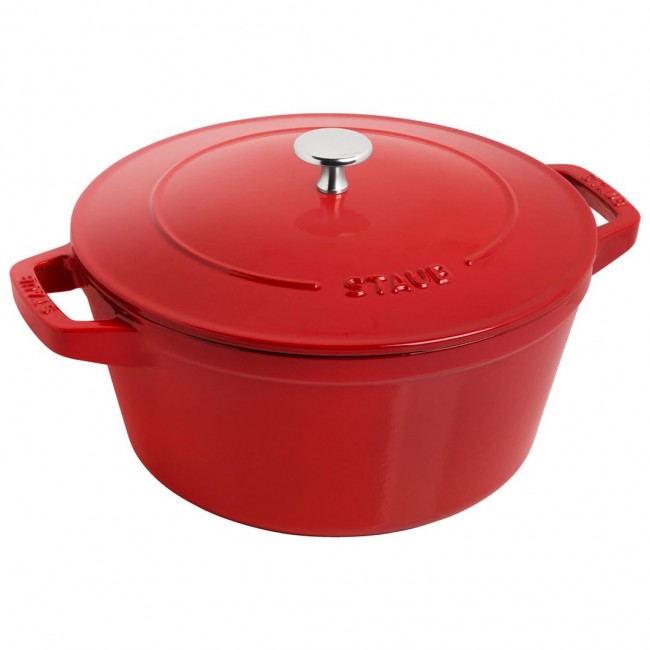 Staub La Cocotte Round Cast iron Casserole baking dish -- SET OF 3 PIECES