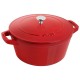 Staub La Cocotte Round Cast iron Casserole baking dish -- SET OF 3 PIECES