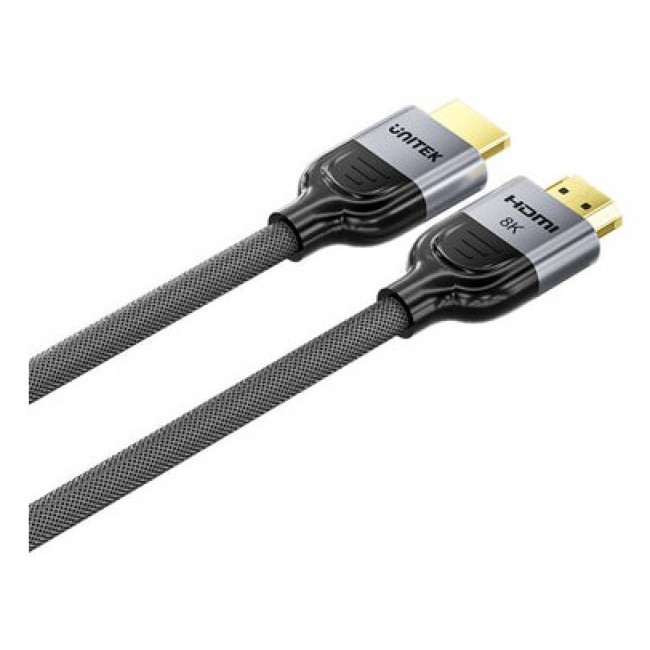 UNITEK 8K Braided Nylon 2M HDMI cable HDMI Type A (Standard) Grey