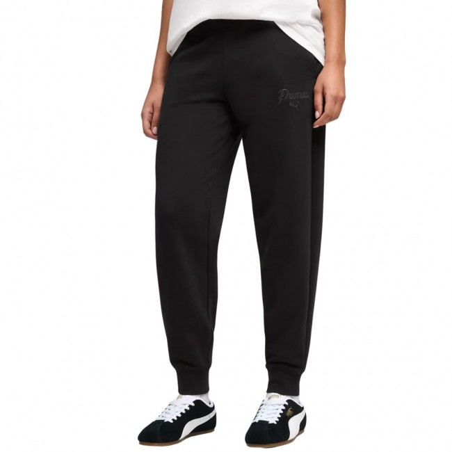 Spodnie damskie Puma ESS Script Comfort czarne 691763 01 L