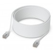 Ubiquiti UACC-Cable-Patch-EL-C6A-15M-W networking cable Translucent, White Cat6a