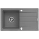 Single-bowl sink with draining board Maidsinks Promo 76x44 1B 1D E070053701 Single-bowl sink with draining board Maidsinks Promo 76x44 1B 1D E070053701
