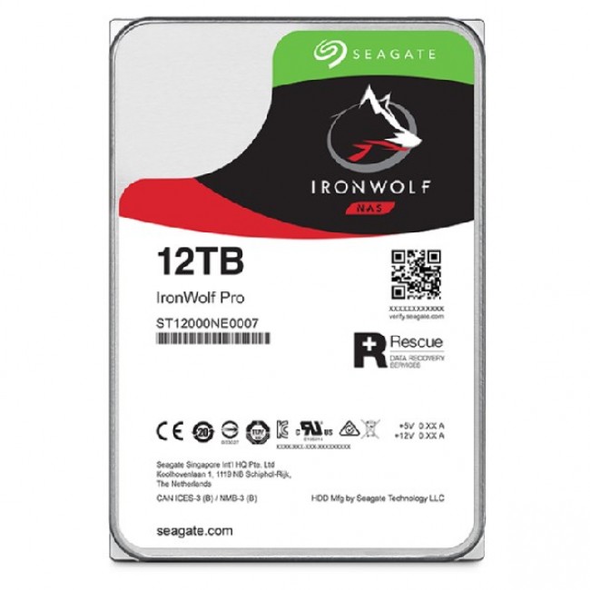 Seagate IronWolf Pro internal hard drive 12 TB 256 MB 3.5 Seagate IronWolf Pro internal hard drive 12 TB 256 MB 3.5