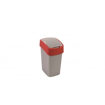 CURVER FLIP BIN 50L /SILVER/ RED