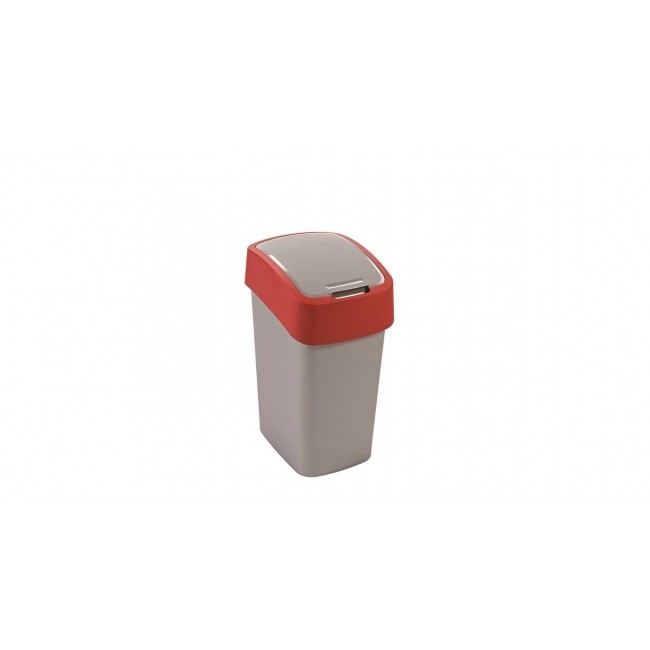CURVER FLIP BIN 50L /SILVER/ RED