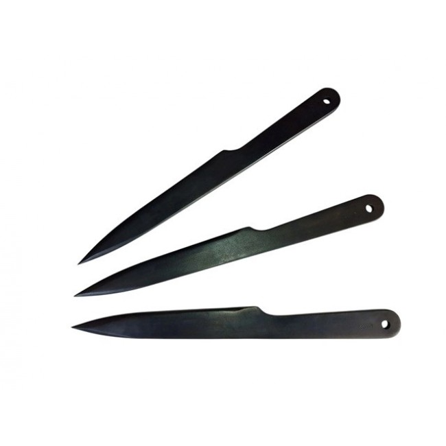 KAL22-CZ Throwing knives, 3 pieces, black KAL22-CZ Throwing knives, 3 pieces, black