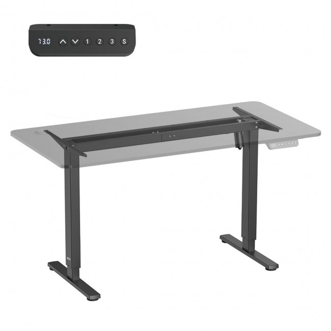 Ergo Office electric height adjustable desk, max height 1160mm, max - 80kg, without sit-stand desk top, black, ER-400 B
