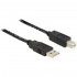 DeLOCK 20m, USB2.0-A - USB2.0-B USB cable USB A USB B Black