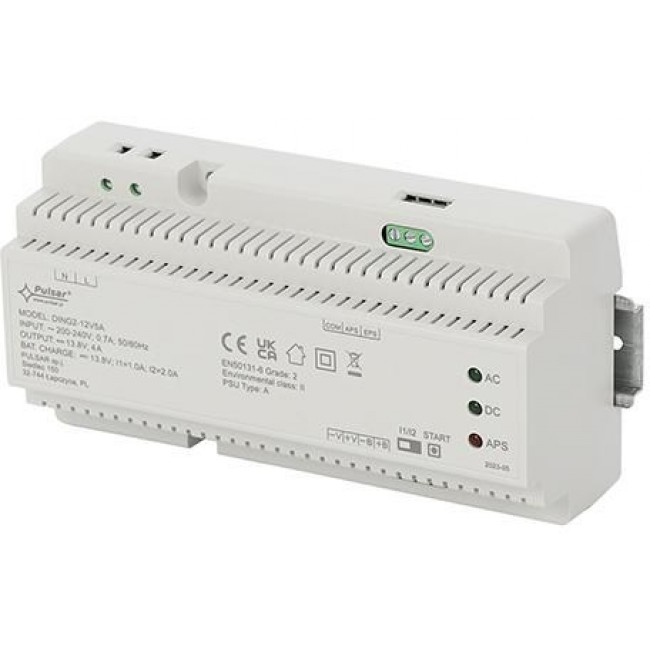 DIN Rail Grade 2 Switching Buffer Power Supply DING2-12V5A 13.8V 5A