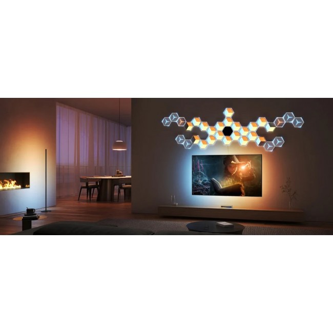 Govee H606A Glide Hexagon Light Panels Ultra 7-pack | LED Lighting | RGBIC, 2.4GHz Wi-Fi, Bluetooth Govee H606A Glide Hexagon Light Panels Ultra 7-pack | LED Lighting | RGBIC, 2.4GHz Wi-Fi, Bluetooth