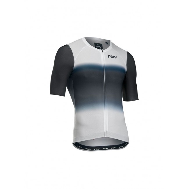 Koszulka rowerowa NORTHWAVE Blade Air Jersey S/s bia o czarna - L
