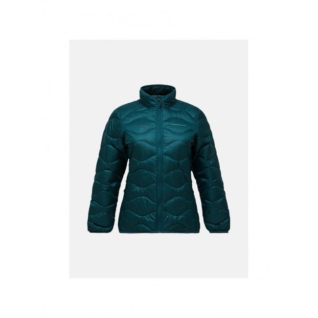 Kurtka damska puchowa PEAK PERFORMANCE W Helium Down Jacket kolor zielony - S