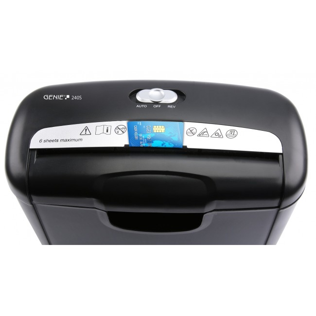 Genie 240 S paper shredder Strip shredding 72 dB Black