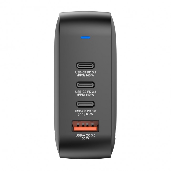 Verbatim Mini GaN Charger 165W 4 Port US plug with EU and UK adaptors