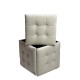 Puff-transformer 5in1 - 5 stools in 1 pouffe cream velvet 2250