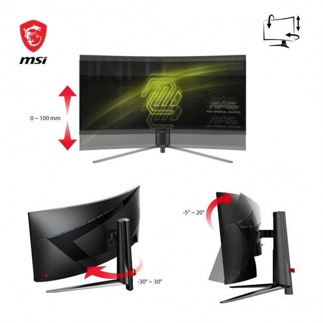 Curved gaming monitor MSI MAG 345CQRDE 34