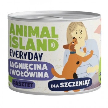 ANIMAL ISLAND Everyday Puppy Beef and lamb - wet dog food - 185g