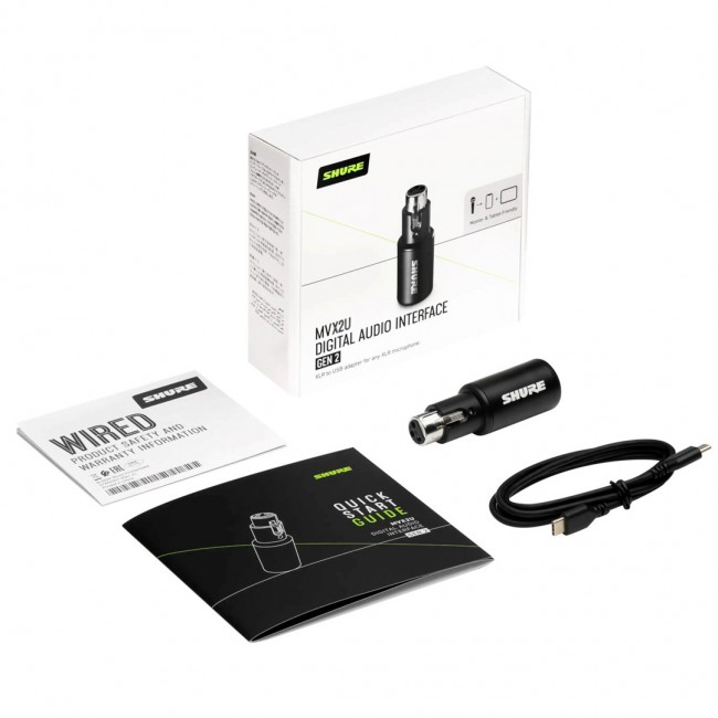 Shure MVX2U Gen 2 - digital audio interface