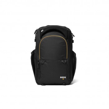 R DE backpack Rucksack Black Alcantara, Polyester