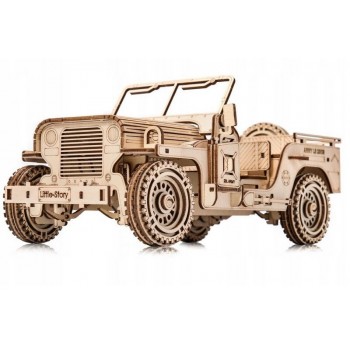 Jigsaw Puzzle Wooden 3D Model Military Jeep E014 70152