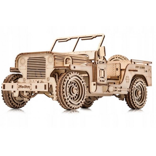 Jigsaw Puzzle Wooden 3D Model Military Jeep E014 70152 Jigsaw Puzzle Wooden 3D Model Military Jeep E014 70152