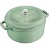 Staub Round Cast Iron Casserole - 5.2 ltr, Mint