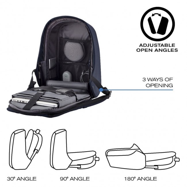 XD DESIGN ANTI-THEFT BACKPACK BOBBY HERO SMALL NAVY P/N: P705.705 XD DESIGN ANTI-THEFT BACKPACK BOBBY HERO SMALL NAVY P/N: P705.705