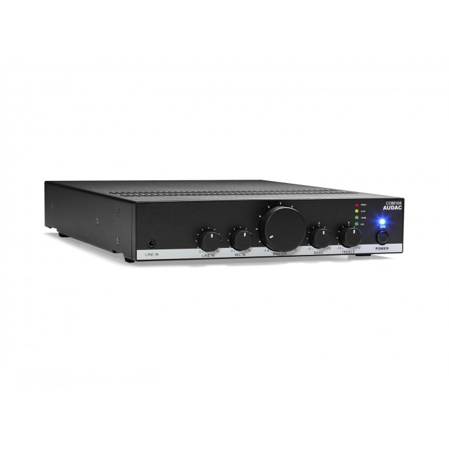 AUDAC COM104 audio amplifier Public Address (PA) system Black, White