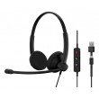 EPOS 1001421 headphones / headset wired, headband, office / call centre, USB Type-C / USB Type-A, black