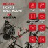 Maclean Horizontal Wall-Mounted Bike Rack, Steel, Max. Load 30 kg, Adjustable Angle, MC-172