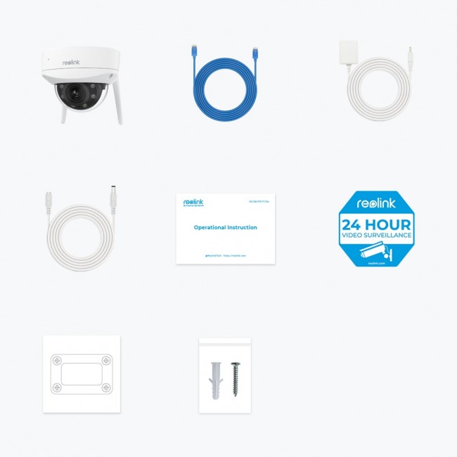 Reolink W437 - 4K Wi-Fi 6 Security Camera, IK10 Vandal-Proof, 5X Optical Zoom, 2.4/5 GHz Wi-Fi, Color Night Vision Reolink W437 - 4K Wi-Fi 6 Security Camera, IK10 Vandal-Proof, 5X Optical Zoom, 2.4/5 GHz Wi-Fi, Color Night Vision