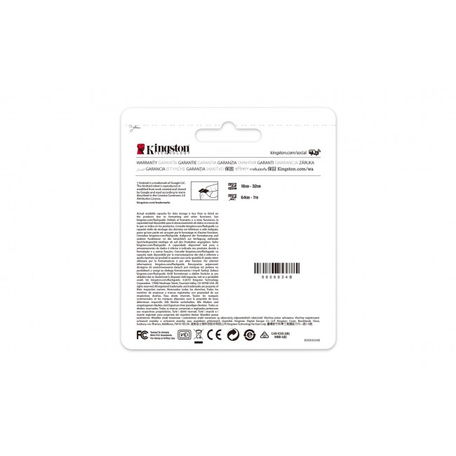 Kingston Technology 256GB micSDXC Canvas Select Plus 100R A1 C10 Single Pack w/o ADP Kingston Technology 256GB micSDXC Canvas Select Plus 100R A1 C10 Single Pack w/o ADP
