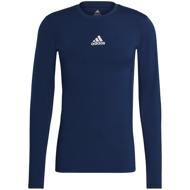 adidas Compression Long Sleeve Tee Men's T-Shirt navy blue GU7338 S adidas Compression Long Sleeve Tee Men's T-Shirt navy blue GU7338 S