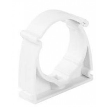 Lockable bracket for wiring pipes WHITE WEU-25 (PACK of 100pcs)