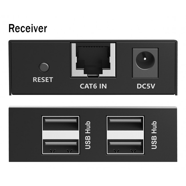 Digitus USB 2.0 CAT extender, 4 port USB-A, 150m