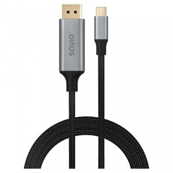 Savio CL-208 USB cable USB 3.2 Gen 1 (3.1 Gen 1) 2 m USB C Black, Grey
