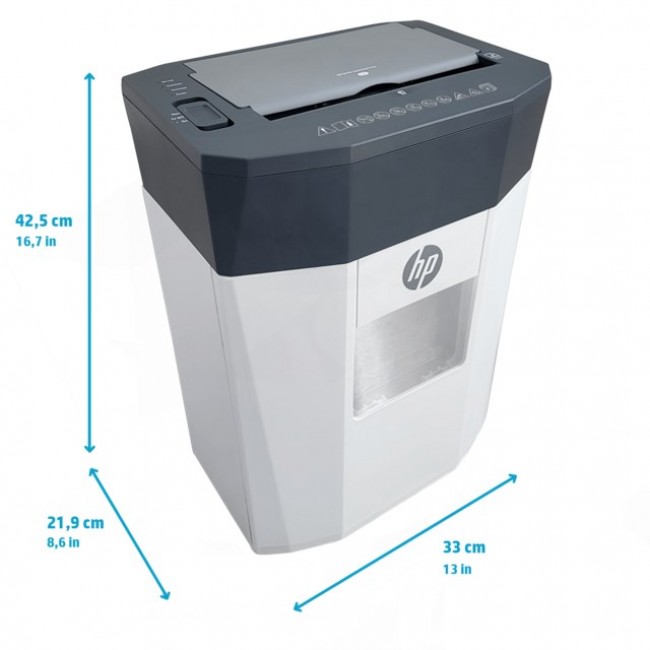 HP OneShred Auto 80CC paper shredder Cross shredding 68 dB 22 cm White